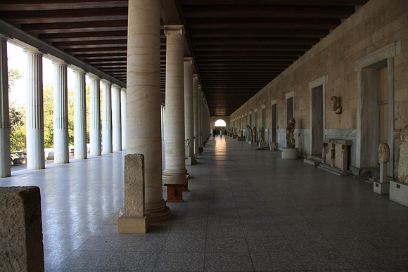 In the stoa restored by American School of Architecture - now housing an excellent museum