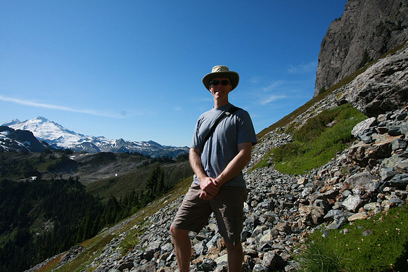 Mark with Mt. Baker in the background.