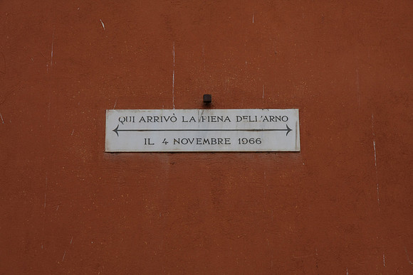 Level of the Arno at about 14' near Piazzo San Niccolo