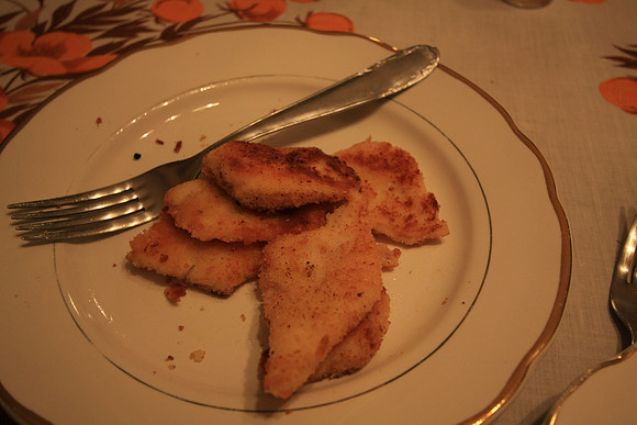 Sweet Polenta, a family favorite. A dish that immigrated to the states. Here called semolini fritti.