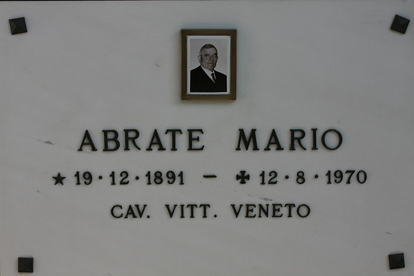 Husband of Albina Galleano, father of Mario Abrate, a cousin whose family we've stayed in touch with