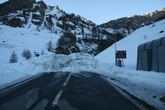 On the way to France and suddenly the road was no more - reopens in spring