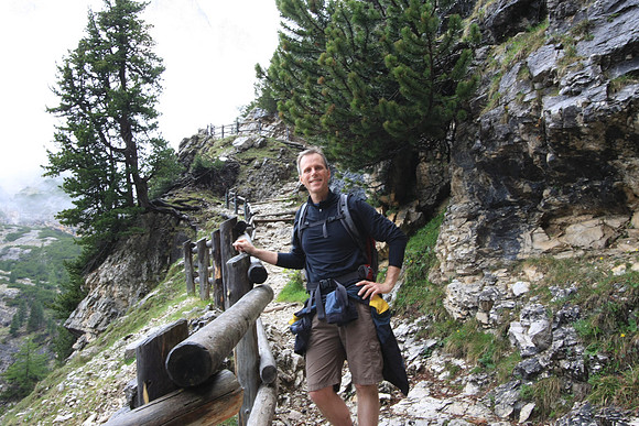 Starting to climb into the pass