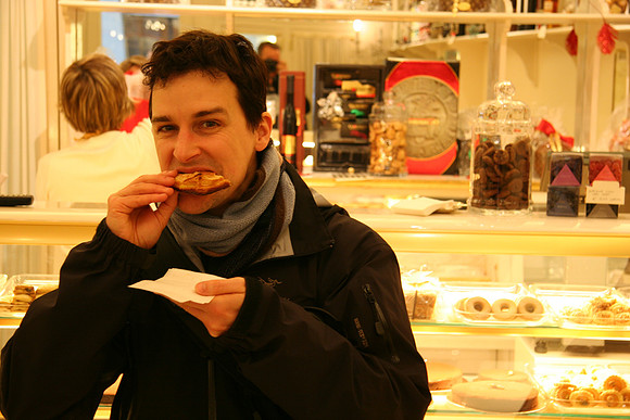 At Dolcissima and warm pastry filled with creme