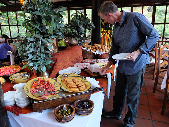 Breakfast at Inkaterra Hotel.