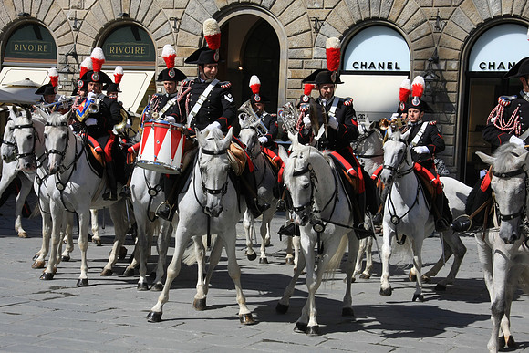 White Horses Side-Stepping