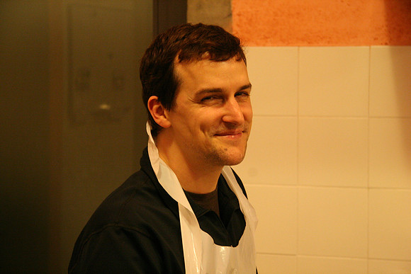 Marc - doing what comes naturally in the kitchen, stay out of the way