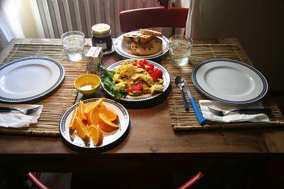A breakfast