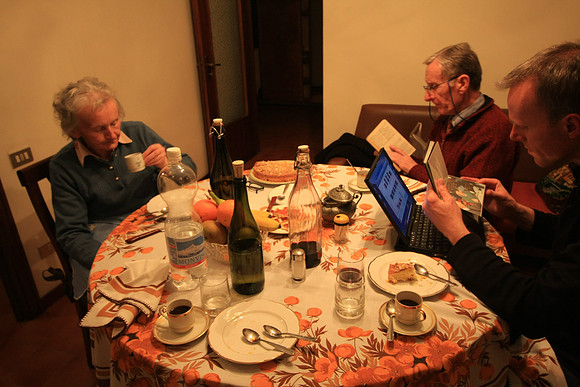 Dinner at Catterina's, the guests that never leave.