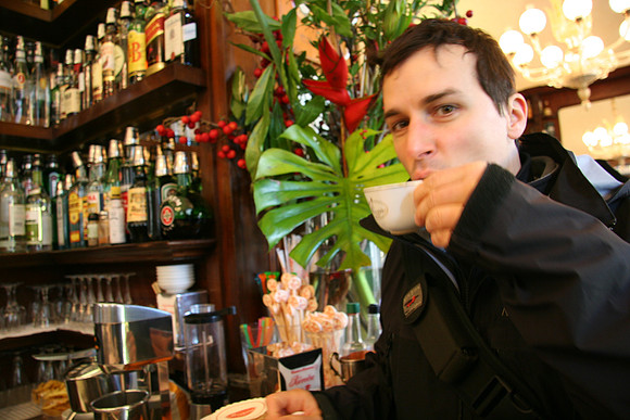 At Rivoire Cafe in Near Piazzo Vecchio