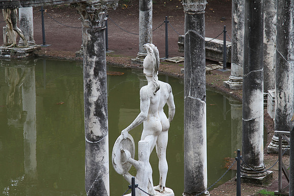Canopus - named after an Egyptian town. Hadrian travelled a lot and brought back ideas for the villa.