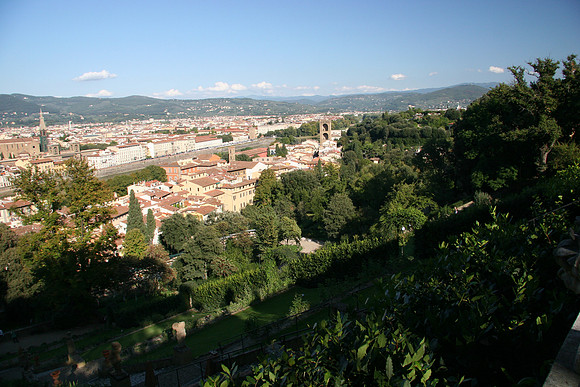 View from the Bardini Gardens
