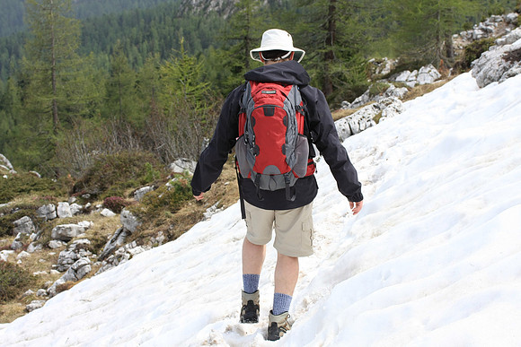 Hard, firm snow = good enough to cross