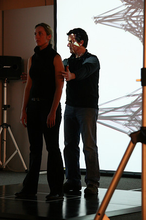 Interactive field in 3 dimensions... trying to get the antenna (performance artist) going