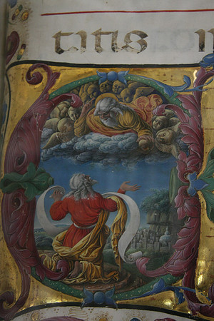 Illustration in illustrated choir book
