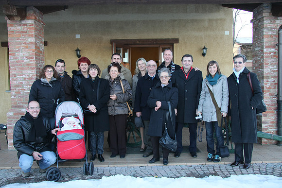 Rossi - Group photo at ristorante La Dimora