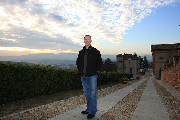 Mark in Grinzane Cavour - town Near Barolo