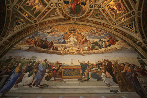 The Disputa Fresco - by Raphael