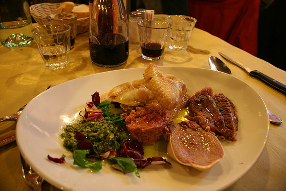 Tongue and chicken....at Da Leo