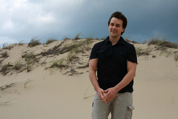 Marc in the dunes.