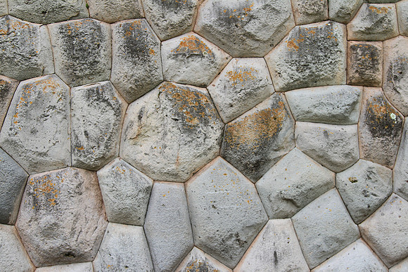 Rock wall with perfectly fitted stones.