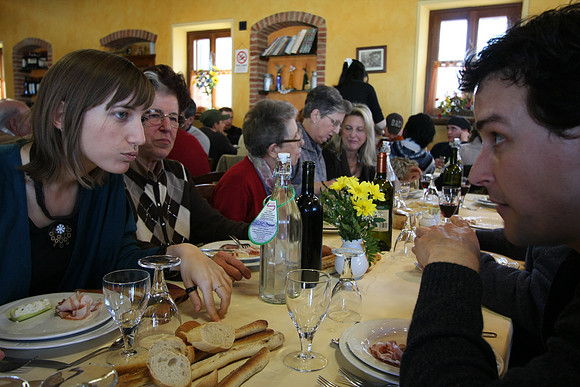 One of the many appetizers at La Dimora