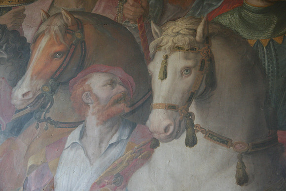 Snickering horses in the Salon of 500