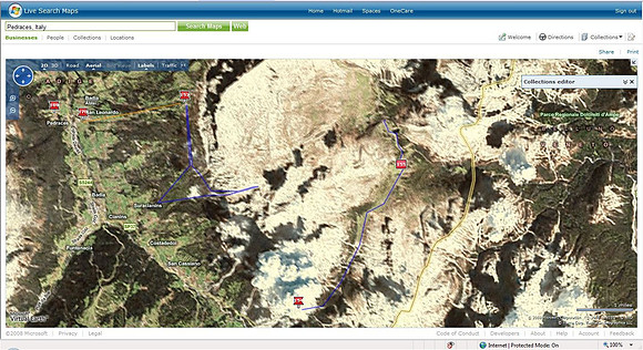 Aerial Map - Hike is Pin 155, We started and finished at Pin 154