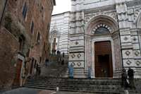 Bapistry and stairs leading up to main church