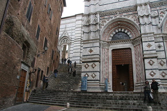 Bapistry and stairs leading up to main church