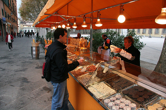 Buying sweets - chocolate