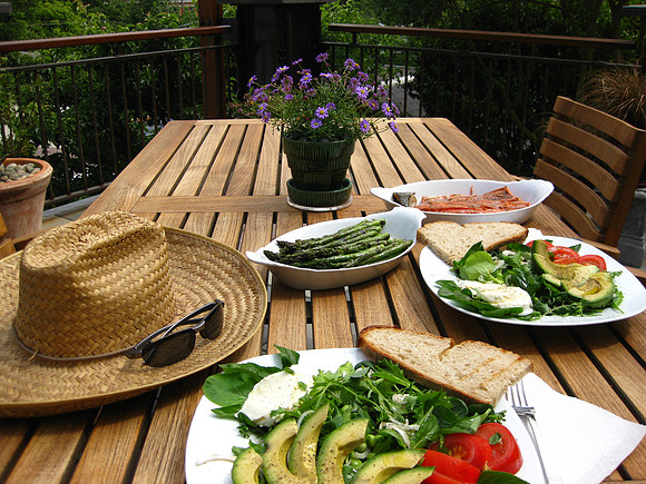 Lunch on the deck