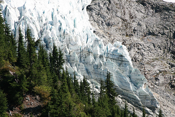 Edge of the glacier.