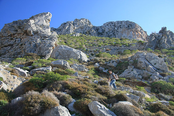 Heading back up the hill