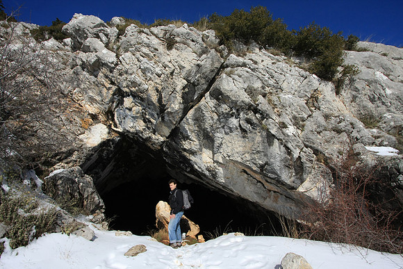 We finally reach the cave.