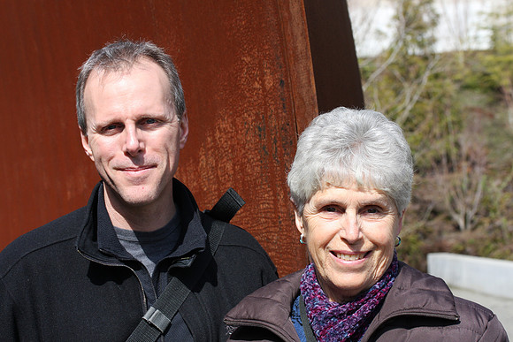 Mark and Marianne at the sculpture park