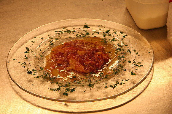 Tripe in tomato sauce