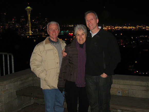 Looking at the Space Needle from Queen Anne