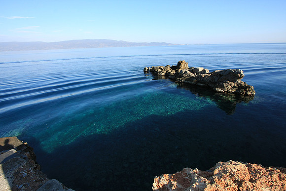 Blue, blue water