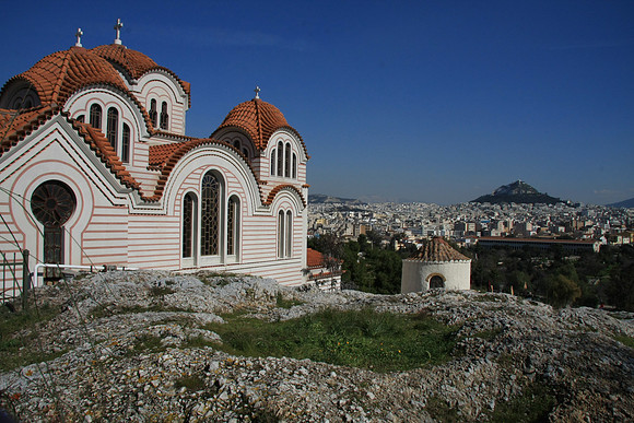 Typical looking Greek chuch - near the Pynx