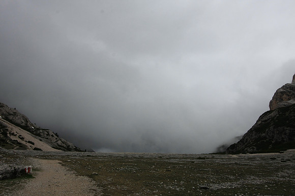 What we just hiked out of