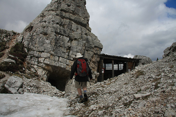 This was the Italian side of the WWI line between Italy and Austria.