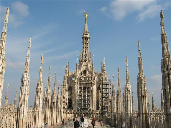 Milan Duomo Spire from the Roof