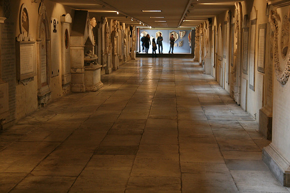Burial space in cloister