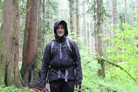 We just love hiking in the rain.