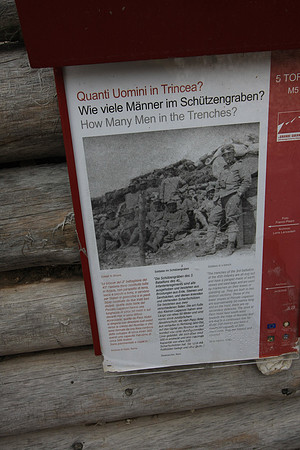 In the open-air museum you walk through the actual trenches