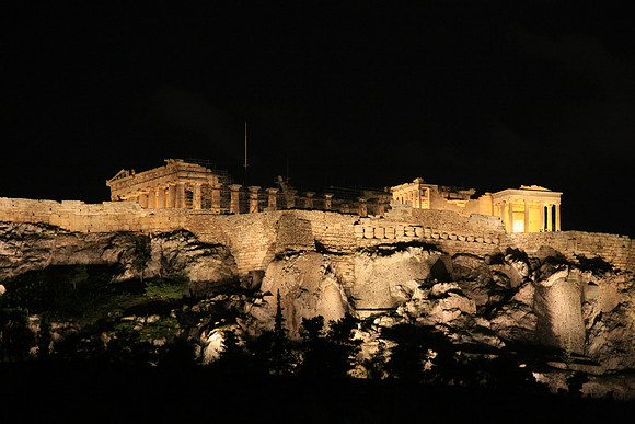 The Acropolis from the top of our hotel - about 9 floors up