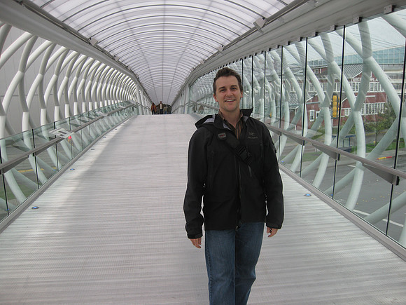 The bridge to the Museum of Flight.