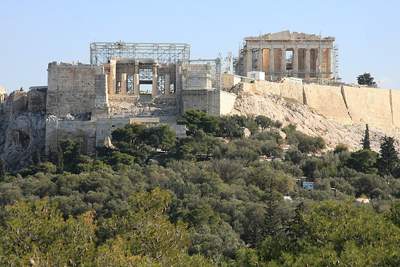 The construction zone called the Acropolis