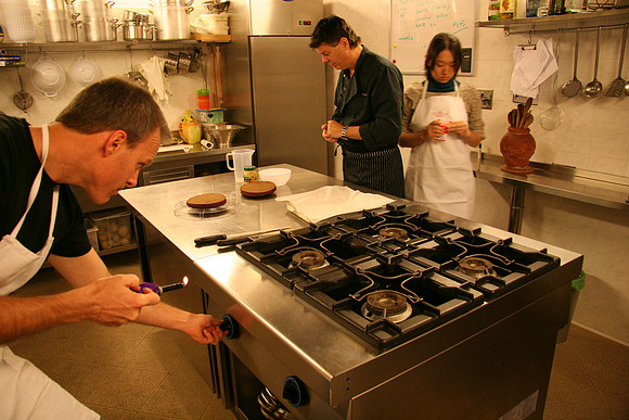 Lighting the stove
